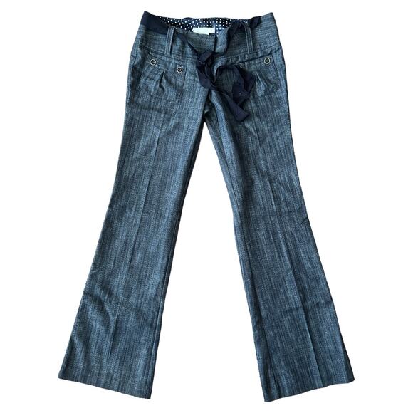 Charlotte Russe Blue Medium Wash  Low Rise Flare Pants, 1/XS - Picture 2 of 5